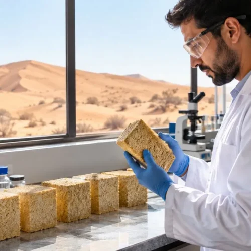Tijolos Sustentáveis com Areia do Deserto Substituem o Cimento