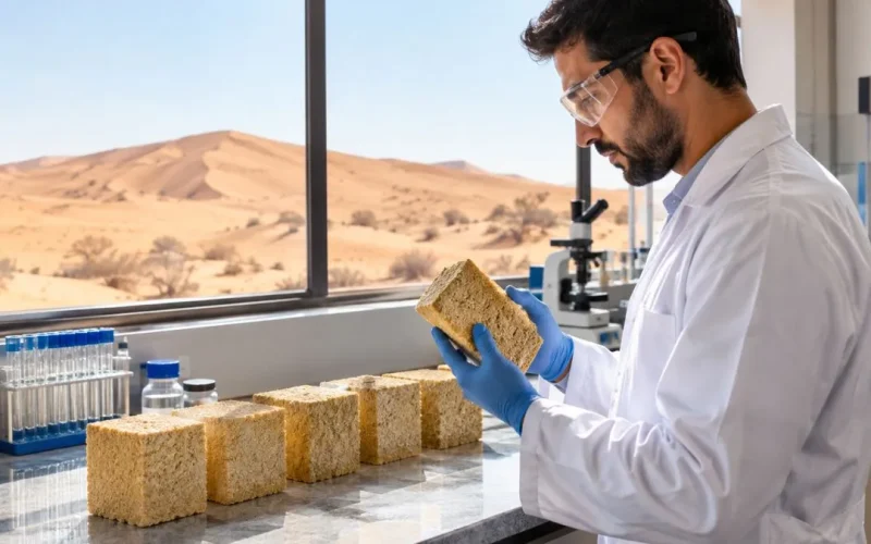 Tijolos Sustentáveis com Areia do Deserto Substituem o Cimento