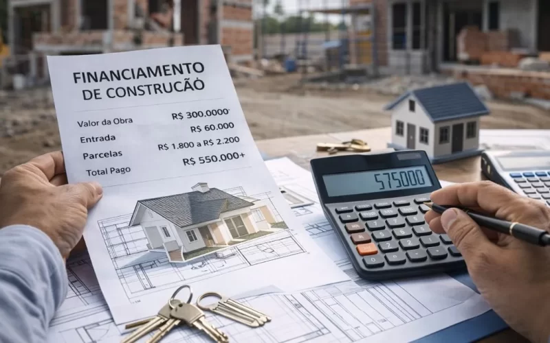 Vale a pena financiar construção em 2026? Simulação real