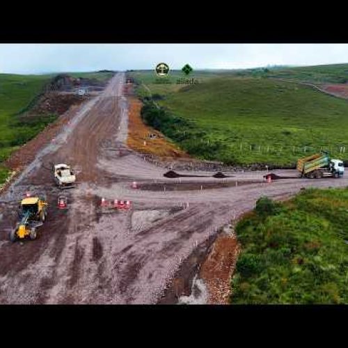 Atualização BR-285 novo traçado: trecho pós Serra da Rocinha em sub base | São José dos Ausentes