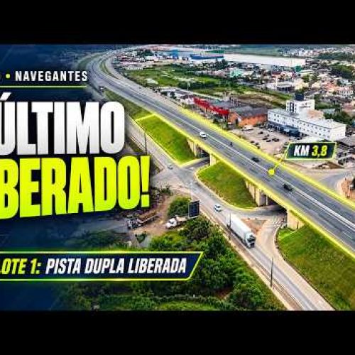 Liberado o último viaduto da BR 470 dentro no lote 1 em Navegantes