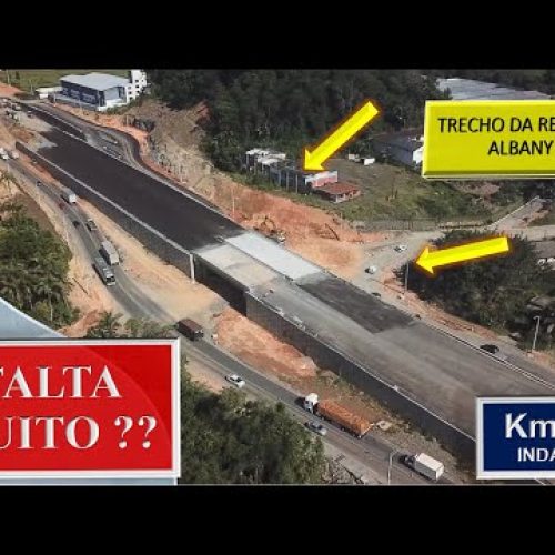 Será que termina em 2025 ? – veja os avanços da obra na BR 470 em Indaial neste vídeo