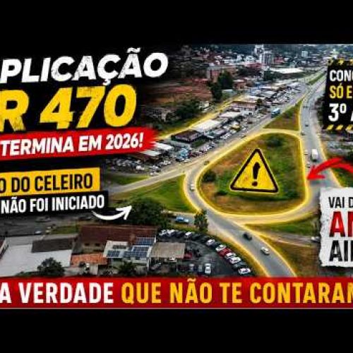 Celeiro do Vale em Blumenau: esse trevo ainda vai demorar anos – Duplicação da BR 470.