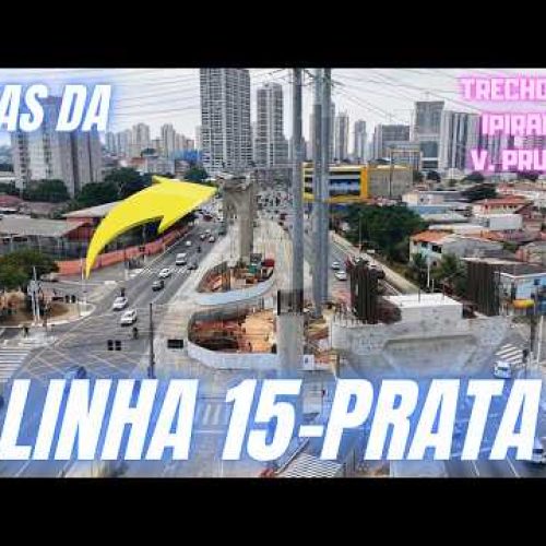 Drone nas obras da Linha 15 – Prata: Trecho entre V. Prudente e a futura Estação Ipiranga-São Paulo