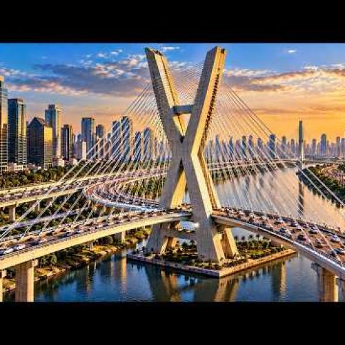 Como Construíram a Ponte Estaiada de São Paulo com Cabos e um Único Mastro