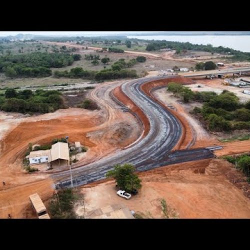 Veja oa avanços da pavimantação asfaltica da Ponte sobre o Rio Araguaia BR-153