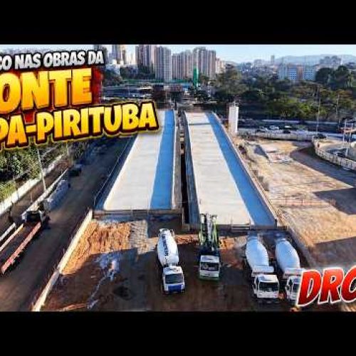 Drone mostra o progresso nas obras do Complexo Viário Lapa – Pirituba – São Paulo