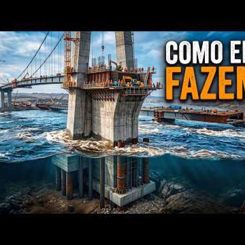 Como É Possível Construir uma Ponte Onde Só Existe Água 😱 Engenharia de pontes