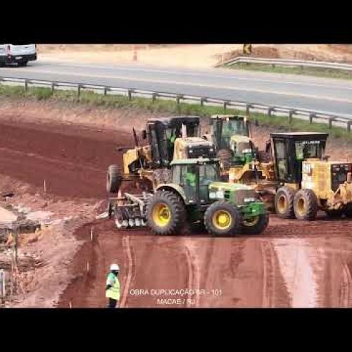 Escavações e Movimentações de terra – Duplicação BR 101 – Macaé RJ – 24.07.26