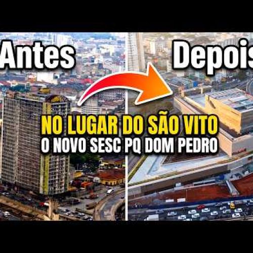 O Gigante do Centro de São Paulo Está Ganhando Forma! Veja Como Está o Novo Sesc