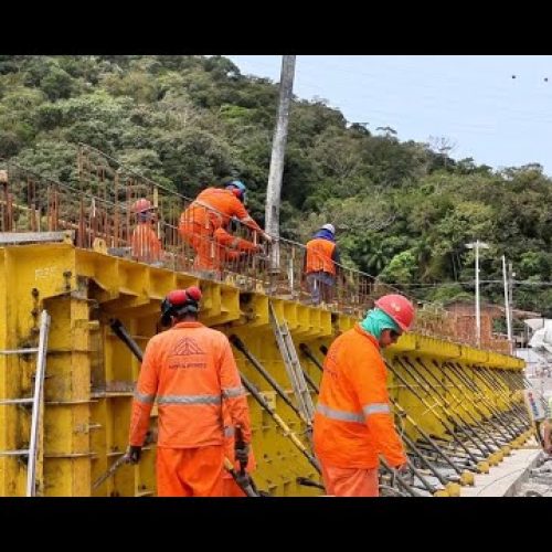 Ponte de Guaratuba no PR chega a 22,6% de execução