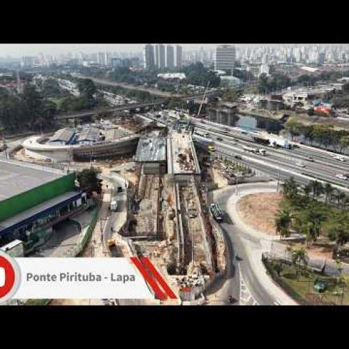 PONTE PIRITUBA–LAPA AVANÇA! Veja como está a obra pelo DRONE | Nova ligação entre Pirituba e Lapa