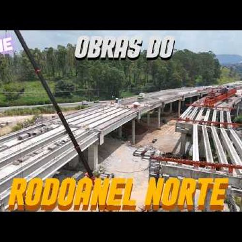 Drone mostra o progresso nas obras do Rodoanel Norte – Trecho em Perus – São Paulo