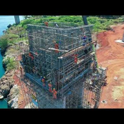 Obras da pointe JK em Estreito#riotocantins #estreito #pontejk #atualização