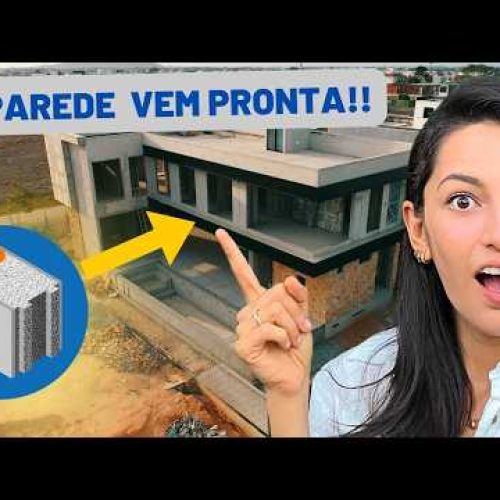 Tour pela casa de concreto leve (lightwall) e lage protendida