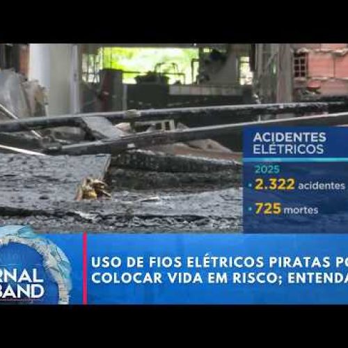 Uso de fios elétricos piratas pode colocar vida em risco; entenda | Jornal da Band
