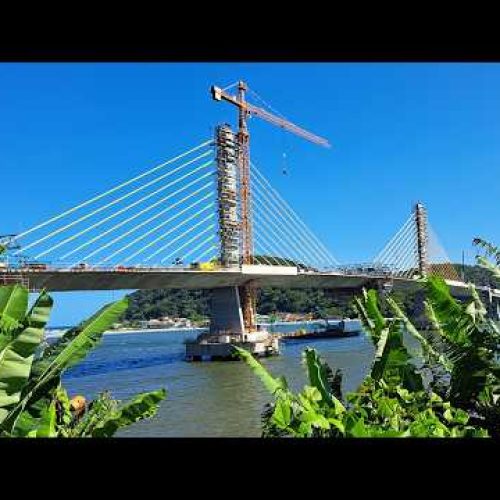 Construção da Ponte de Guaratuba avança e término da obra se aproxima